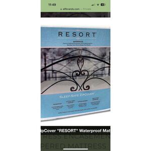 Sleepsafe Waterproof Mattress Encasement - Zippered Mattress Protector Cover - D